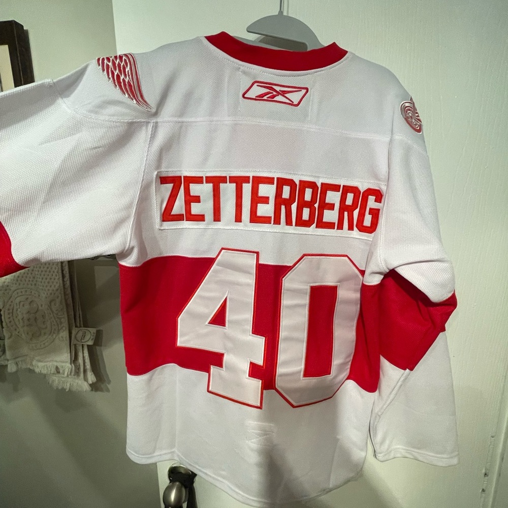 Reebok Zetterberg winter classic red wings jersey